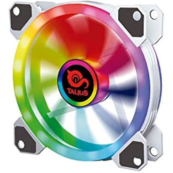 RGB-fläkt - Talius - Iris Spectrum - 12 cm - 36 cfm - Vit
