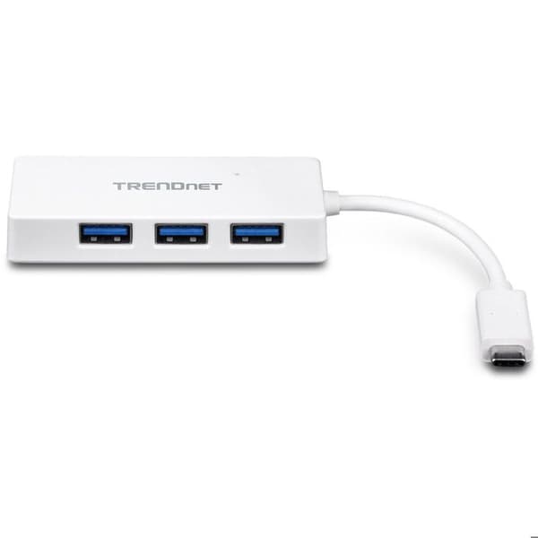 TRENDNET USB-hubb - USB typ C - Extern - 4 USB-portar totalt - 4 USB 3.0-portar