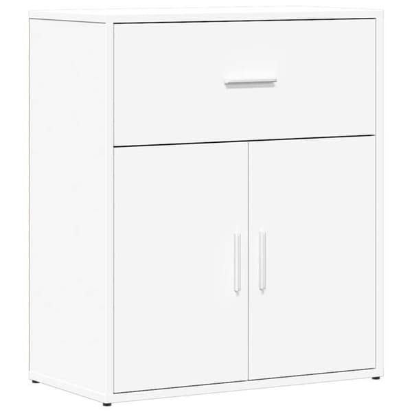 vidaXL Buffé vit 60x31x70 cm ingenjörsträ 840464