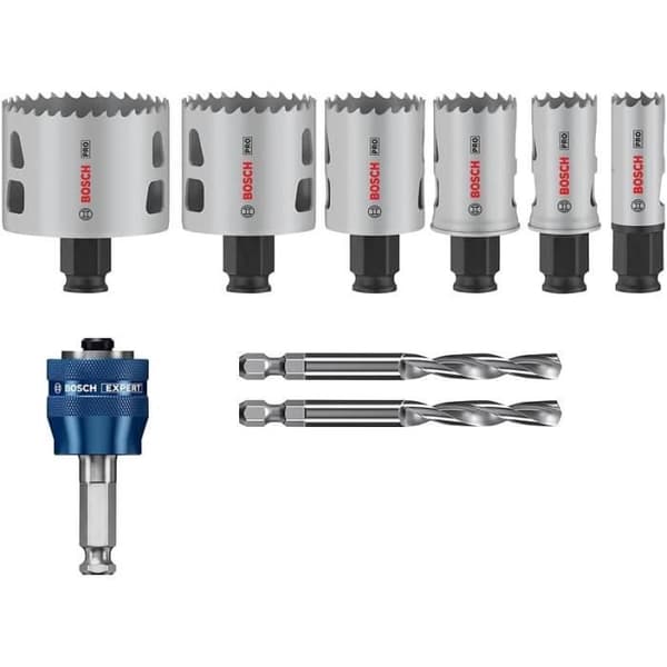 Scies Cloches - Bosch - Pro Multi Material - Set om 9 delar - Ø 20-64 mm - Power Change Plus-adapter