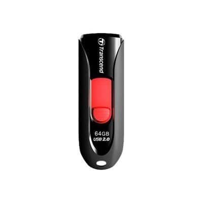 TRANSCEND JETFLASH 590 USB-nyckel - 64 GB - Svart