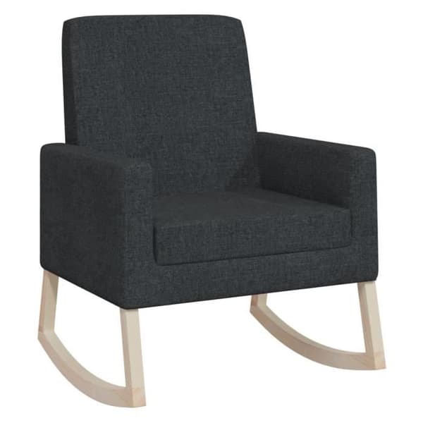 vidaXL Gungstol, Svart Tyg