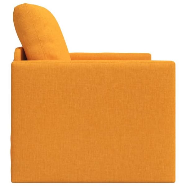 Soffa säng 2 i 1 Mörkgul 74x77x81 cm Tyg