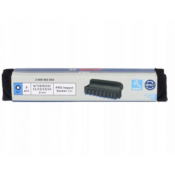 Bosch Nyckelsats 1/4 9 delar S PRO Se