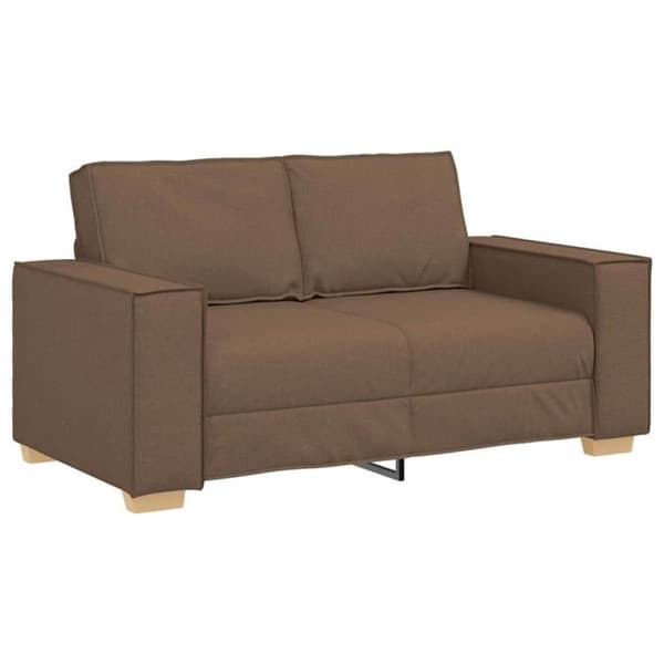 Soffa 2 platser Brun 120 cm Tyg