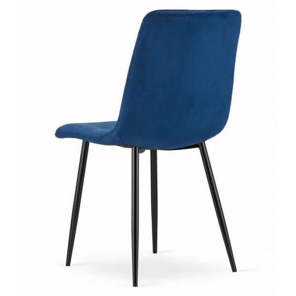 KOMODEE Stol TURANO - mörkblå sammet x 1 45x89x53 cm