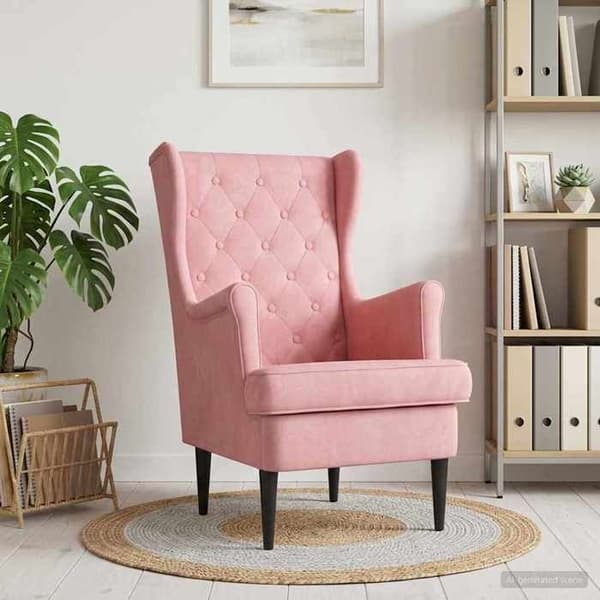 vidaXL fåtölj Rosa Sammet 42029929