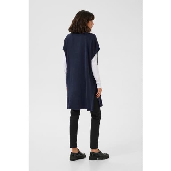 Poncho stickad dam KAFFE Annetta