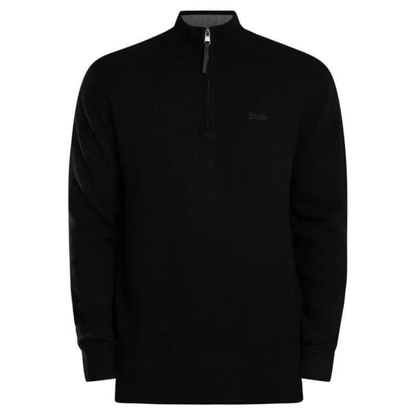 Pull Demi-Zip I Blandad Ull - Superdry