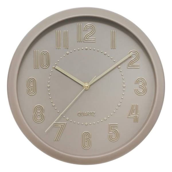 Klocka Alizee beige medel D30cm - Atmosphera Inredningsdesigner