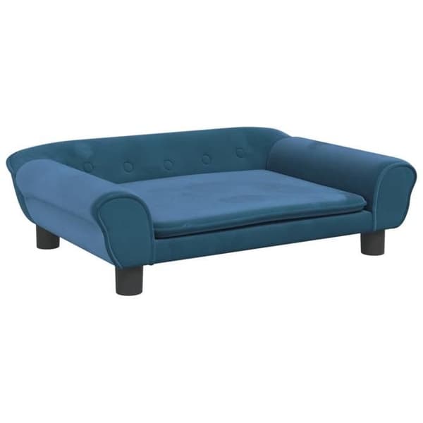 vidaXL Barnsoffa blå 70x45x26 cm sammet, mini soffa, mini soffa-stol, mini soffa för barn, soffa 3196400