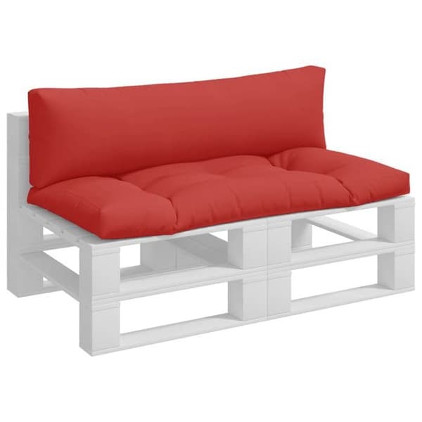 vidaXL Pallkuddar set om 2 röd tyg 360928