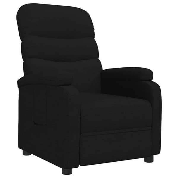 Svart tyg recliner
