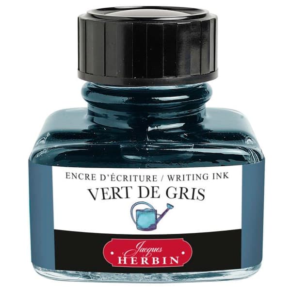 Skrivbläck - Jacques Herbin - 13007T - Grön av grått - Flaska 30 ml