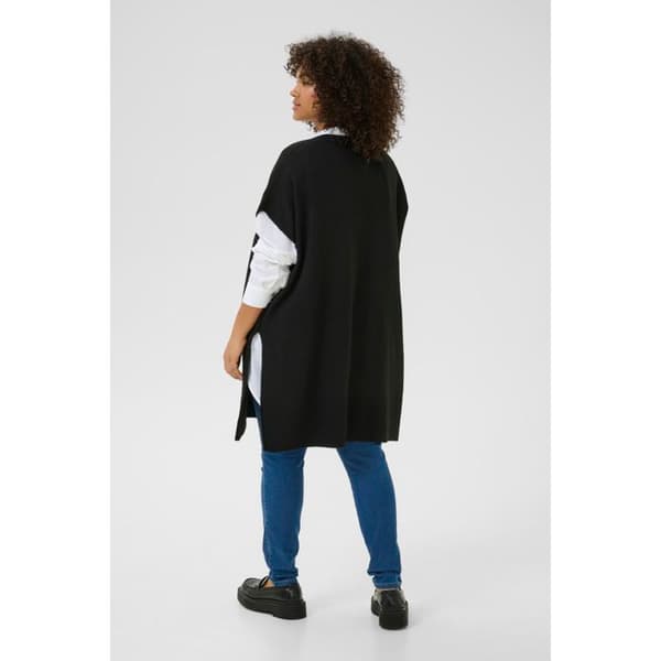 Poncho stickad dam KAFFE Curve Annett