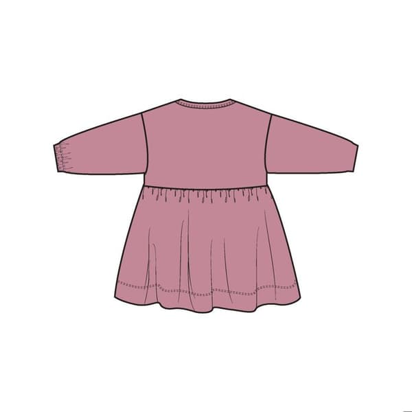 Kort klänning babyflicka Hummel Reg Placket - polignac