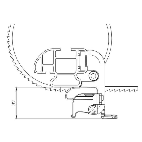 Tillbehör - Kargo - U-5 - Fästsystem - Stål - 1 styck