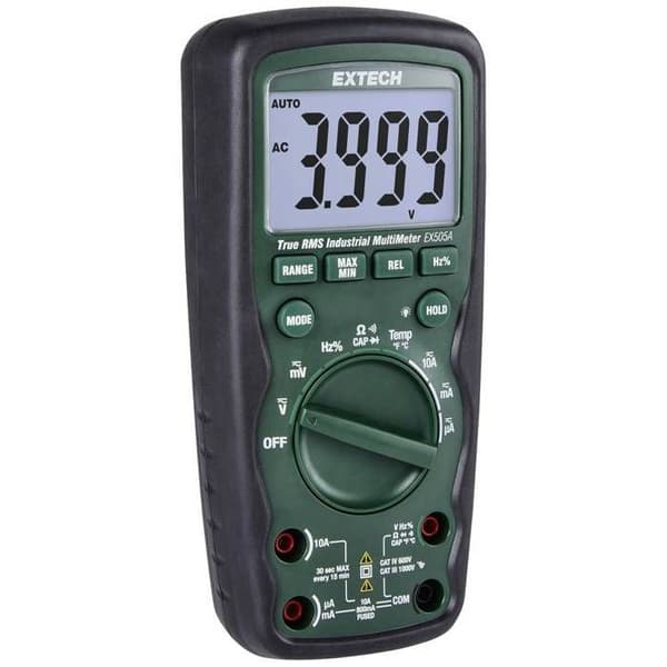 Extech Extech EX505A-K CAT IV digital multimeter 600 V Display (antal räkningar): 6000
