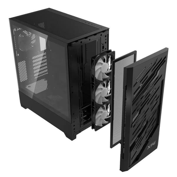 PC-chassi E-ATX - ADATA - Starker Air BTF - Svart - 4 ARGB-fläktar 120mm - Härdat glas