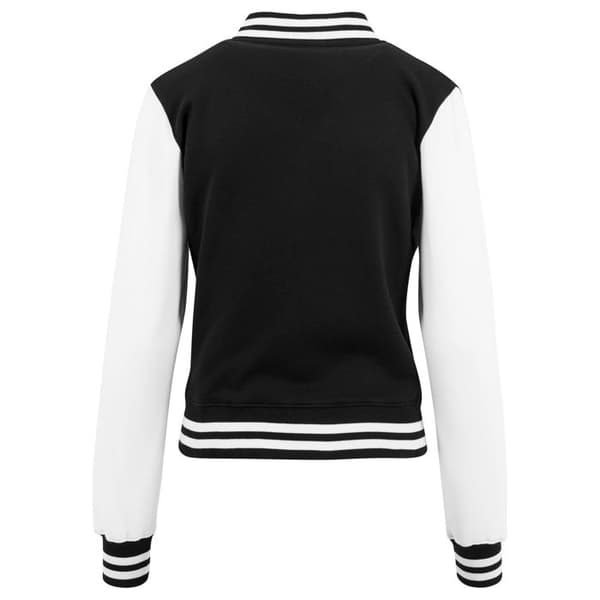 Plus size Teddyjacka för kvinnor Urban Classic 2-ton college sweatshirt