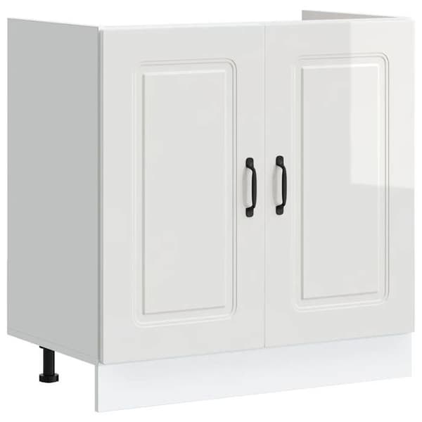 vidaXL Underskåp för diskho Kalmar vit glans 80x46x81,5 cm 853449