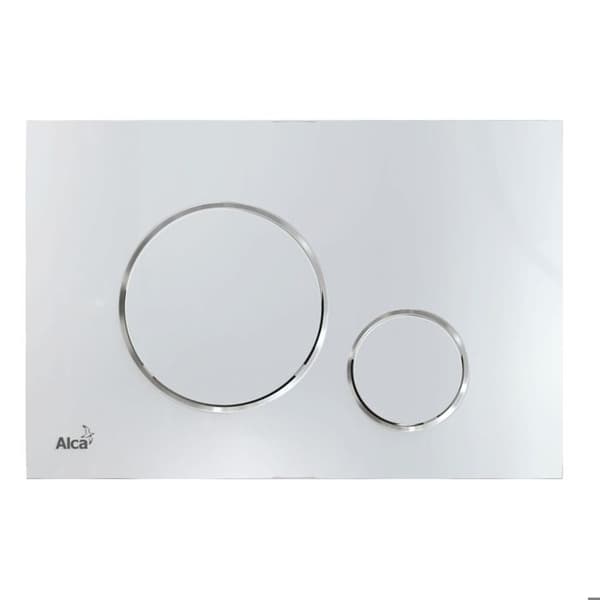 Kontrollpanel - ALCA - M671 - dubbelknapp - blank krom - profil 5,5 mm