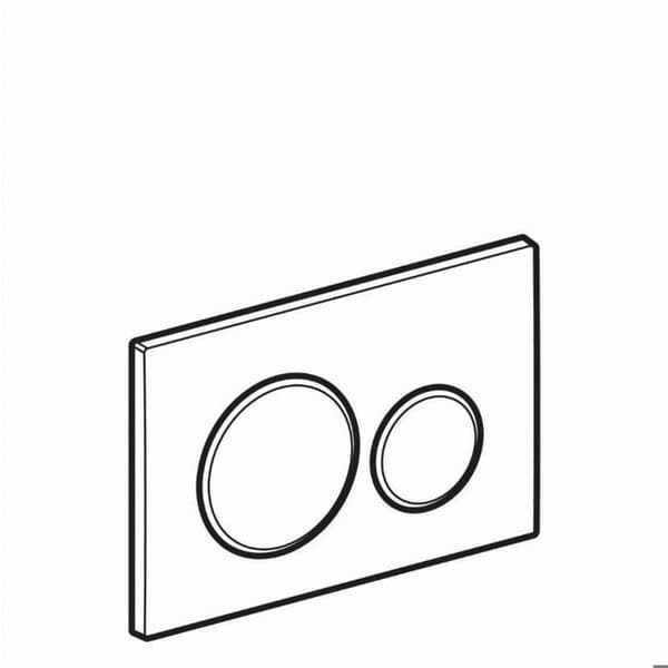 OMEGA 20 Flush Plate - Vit & glänsande guld