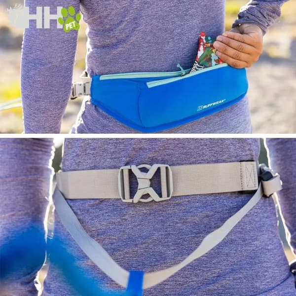 Midjebälte med hundkoppel Ruffwear Runner - Blå - S/M
