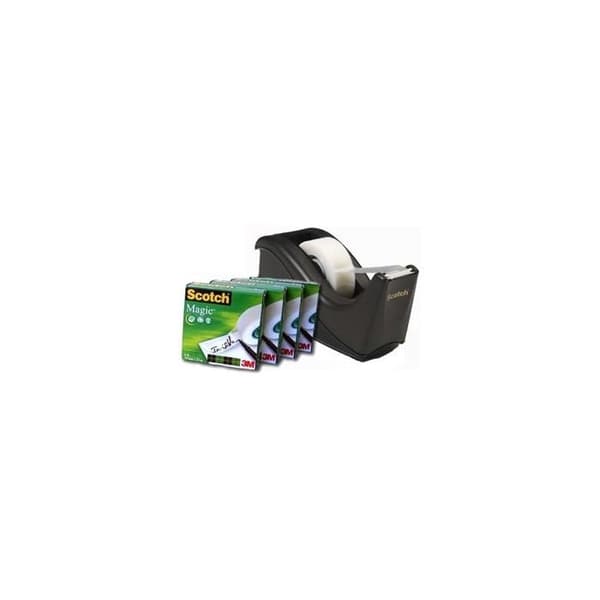 3M Scotch - Bordsdispenser C60Bk + 4 x Magic