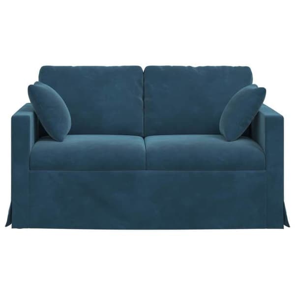 Blå Soffa 138 x 78 x 80 cm Sammet