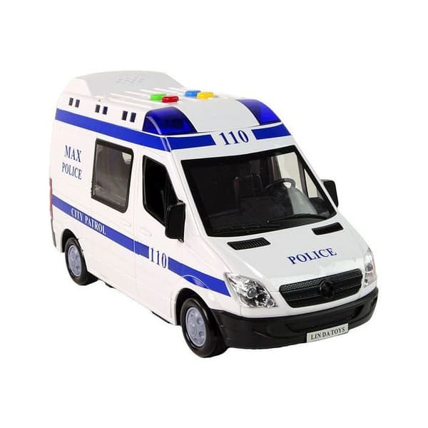 Radiobil Auto Polis Däckdriven Ljud Ljus