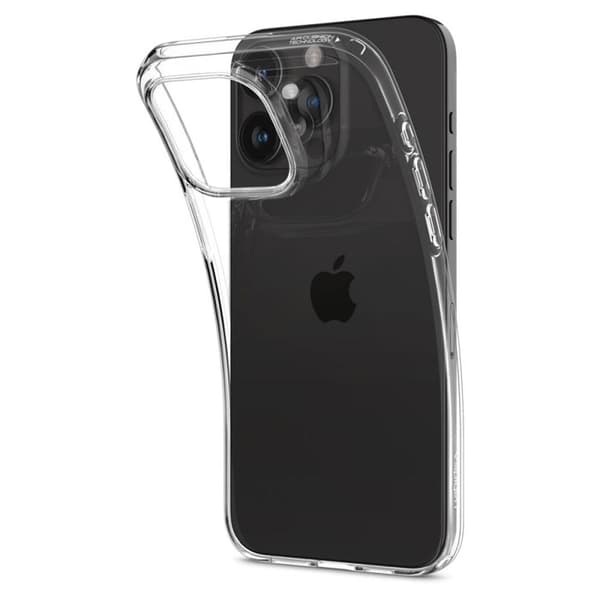 Telefonfodral - SPIGEN - iPhone 15 Pro Max - Transparent - Flexibel - Militarisk skydd