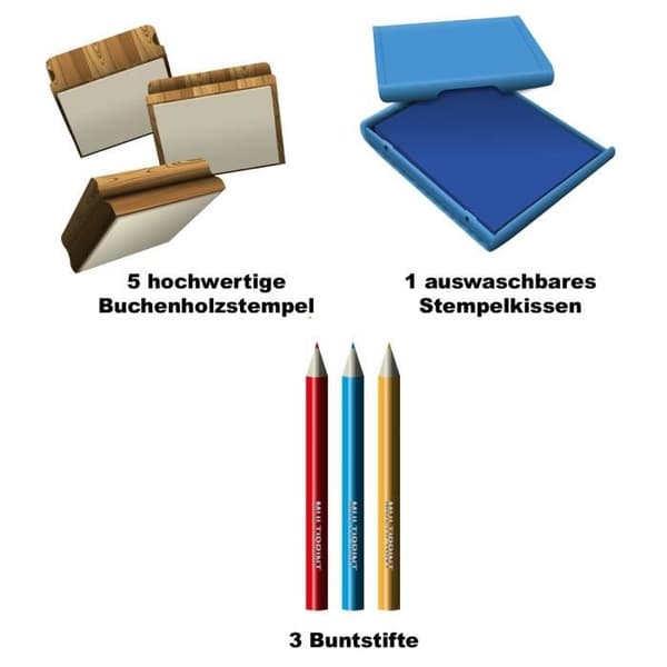 Multiprint 5980 Stämpel Set Flerfärgad