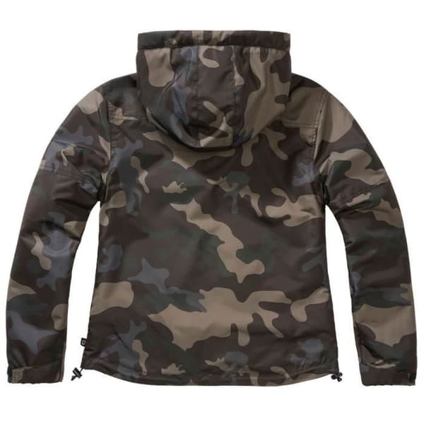Vindtät och vattenavvisande vandringsjacka med fleecefoder - BRANDIT - Mörk camo