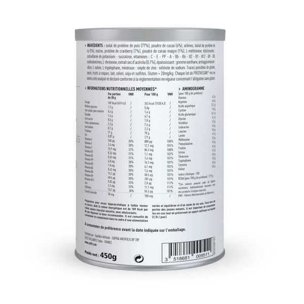 Eafit Protivegan Choklad Hasselnötssmak 450g