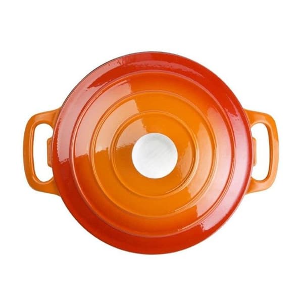 Vogue orange rund gjutjärnsform 3,2 L