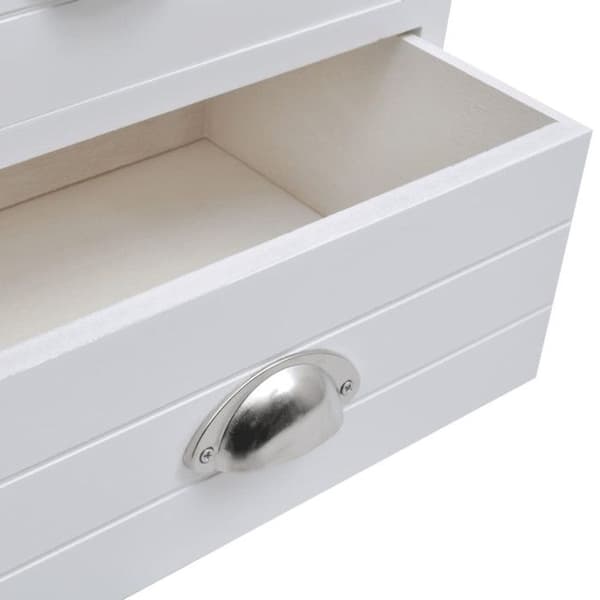 vidaXL Sängbord 2 st Vit