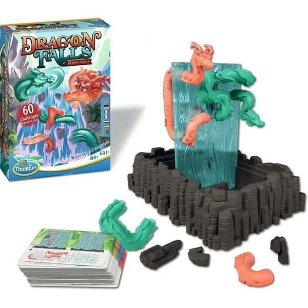 Brädspel - THINK FUN - Dragon Falls - Koncentration - 60 bitar - 8 år och uppåt