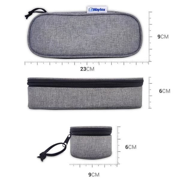 Skolmaterial - Waytex - 931161 - Semi-stiv - Stor kapacitet - Grå melerad