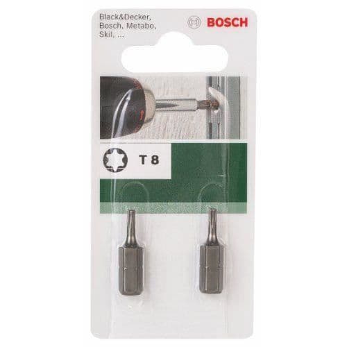 Skruvmejselbitssats - Bosch - 2609255931 - 2 bits - Torx 8 - Standardkvalitet