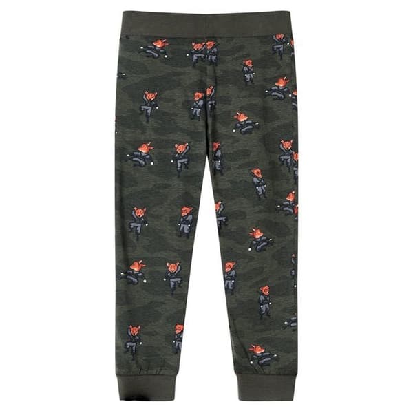 Långärmade barnpyjamas i kaki 92/104/116/128/140