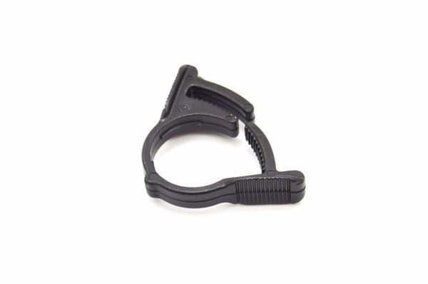 Krage - fläns - fixering M-m's - 544583 - S-M Set om 10 Säkerhetsklämmor för 16 mm rör Svart