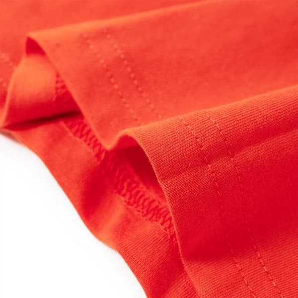 T-shirt barn långärmad orange multi-storlekar