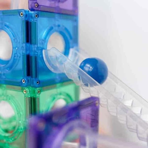 CONNETIX Byggplattor Magnetiska Regnbåge Paket med Bollar, 12 Stycken