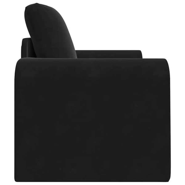Sängsoffa 2-i-1 Svart 98x71x83 cm Sammet