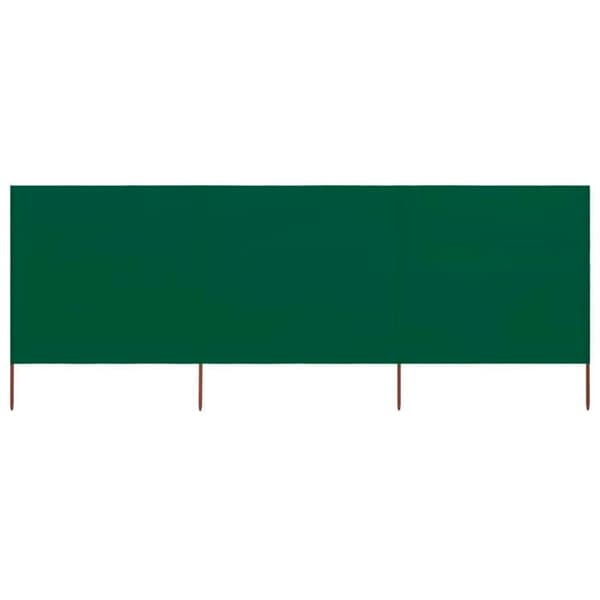 vidaXL 3-Panel Rumsavdelare Tyg 400 x 80 cm Grön