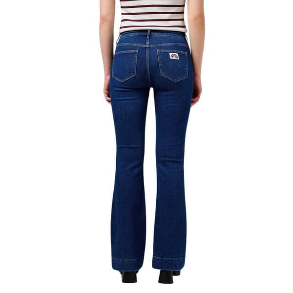 Wrangler jeans dam flare mörk tvätt - Utsvängd passform, blå