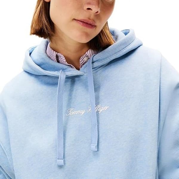 Tommy Hilfiger Kläder Modell Classic Script Fleece Ho - Färg Blå