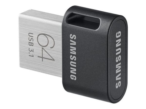 USB-minne - SAMSUNG - FIT Plus - 64 Go - USB 3.1 - Grå