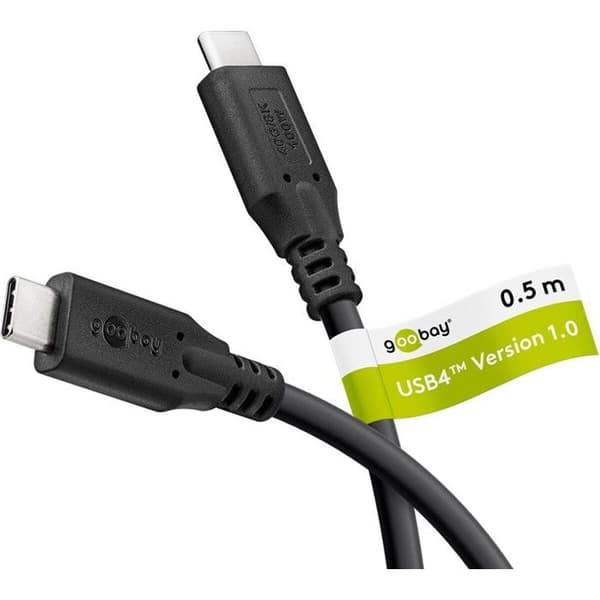 USB-C-kabel - GOOBAY - 4.0 - 100 W - 50 cm - 40 Gb/s